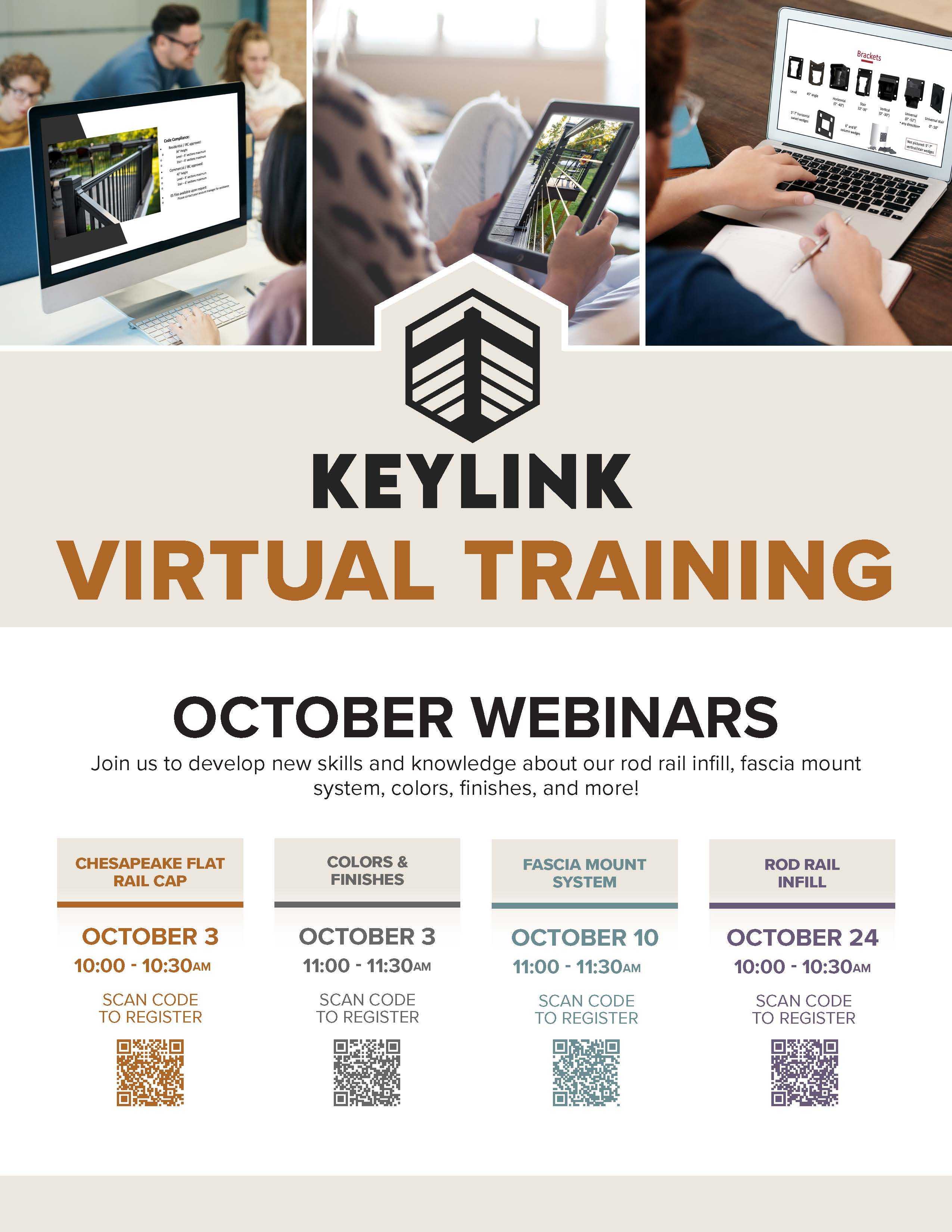 October Webinars Virtual Training Flyer 250923